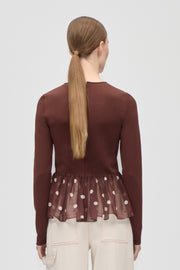 Stine Goya UK Asymmetrical Draped Top Top Artist Blurry Dots