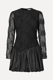 Stine Goya UK Balloon Long Sleeve Short Dress Dress Smocked Flowers