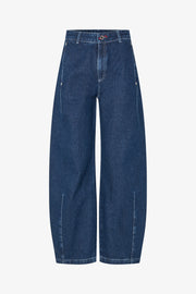 Stine Goya UK Barrel Fit Pants Pants Rose Embroidery