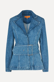 Stine Goya UK Belted Tailored Jacket Jacket Denim Blue