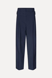 Stine Goya UK Belted Tailored Pants Pants Dark Blue
