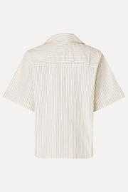 Stine Goya UK Bowling Collar Shirt Top Candle Stripe