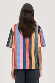 Stine Goya UK Boxy T-Shirt Top Multicolour Stripes