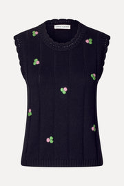 Stine Goya UK Bubble Knit Vest Knit Black