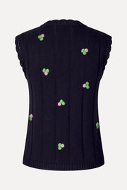 Stine Goya UK Bubble Knit Vest Knit Black