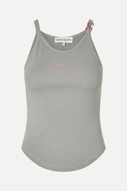 Stine Goya UK Carabiner Rib Tank Top Top Grey