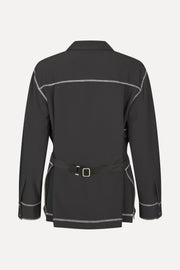 Stine Goya UK Circular Cut Out Adjustable Shirt Shirt Black