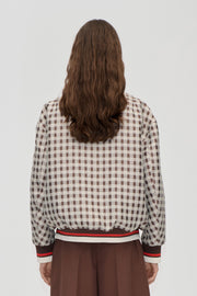 Stine Goya UK Collar Bomber Jacket Jacket Checks