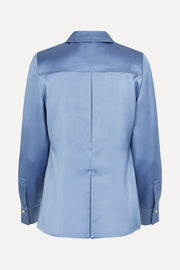 Stine Goya UK Collared Fitted Shirt Top Infinity Blue
