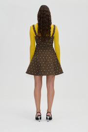 Stine Goya UK Corset Mini Dress Dress Dark Olive