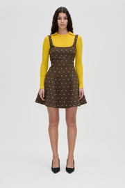 Stine Goya UK Corset Mini Dress Dress Dark Olive