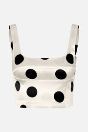 Stine Goya UK Corset Top Top Black Dots