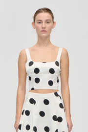 Stine Goya UK Corset Top Top Black Dots