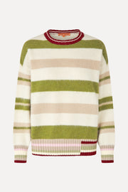 Stine Goya UK Crew Neck Sweater Knit Alpaca Stripe