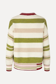 Stine Goya UK Crew Neck Sweater Knit Alpaca Stripe