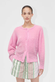 Stine Goya UK Crewneck Cardigan Knit Rose Blossom