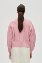 Stine Goya UK Crewneck Motif Sweater Knit Light Pink