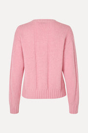Stine Goya UK Crewneck Motif Sweater Knit Light Pink