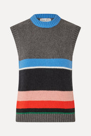 Stine Goya UK Crewneck Vest Knit Chunky Stripes