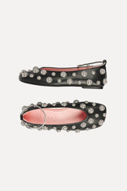 Stine Goya UK Crystal Studs Ballerina Footwear Black