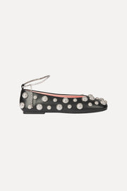 Stine Goya UK Crystal Studs Ballerina Footwear Black