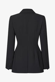 Stine Goya UK Double Breasted Jacket With Lapel Detail Jacket Black