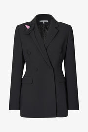 Stine Goya UK Double Breasted Jacket With Lapel Detail Jacket Black