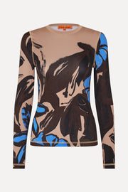 Stine Goya UK Elastic Long Sleeve Top Top Eccentric Floral