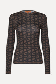 Stine Goya UK Elastic Long Sleeve Top Top SG Logo