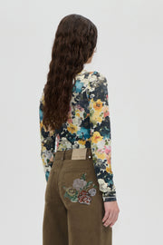 Stine Goya UK Elastic Long Sleeve Top Top Echoes In Flowers