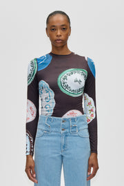 Stine Goya UK Elastic Long Sleeve Top Top The Platera