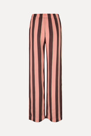 Stine Goya UK Elasticated Long Pants Pants Rosewood Mint Stripes