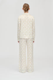 Stine Goya UK Elasticated Long Pants Pants Sakura Check Yellow