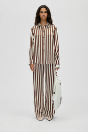 Stine Goya UK Elasticated Long Pants Pants Ivory Stripes
