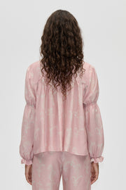 Stine Goya UK Elasticated Long Sleeve Top Top Cherries On A Paisley