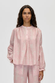 Stine Goya UK Elasticated Long Sleeve Top Top Cherries On A Paisley