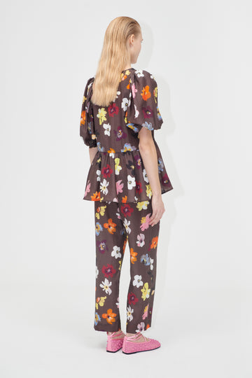 Stine Goya UK Elasticated Waistband Pants Pants Wild Flowers