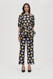 Stine Goya UK Elasticated Waistband Pants Pants Morgensol Poppies