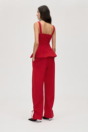 Stine Goya UK Elevated Pleat Pants Pants Ruby Red