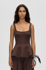 Stine Goya UK Elevated Structured Top Top Cocoa