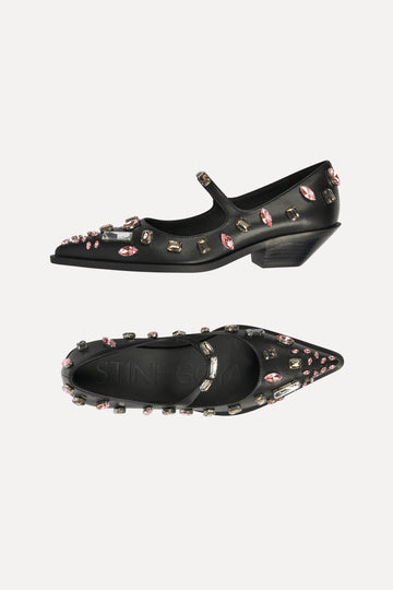 Stine Goya UK Embellished Mary Jane Footwear Black