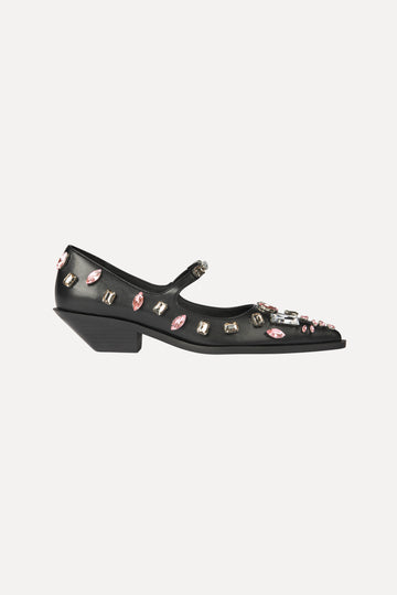 Stine Goya UK Embellished Mary Jane Footwear Black