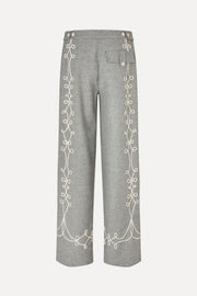 Stine Goya UK Embroidered Tab Pants Pants Tapered Embroidery Motif