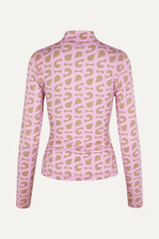 Stine Goya UK Estelle Blouse Top SG Logo Pink Beige