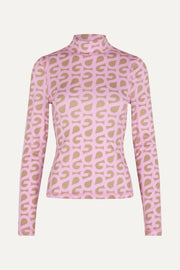 Stine Goya UK Estelle Blouse Top SG Logo Pink Beige