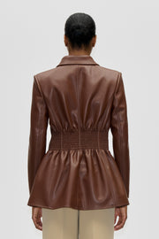 Stine Goya UK Fitted Single Breasted Jacket Outerwear Cocoa