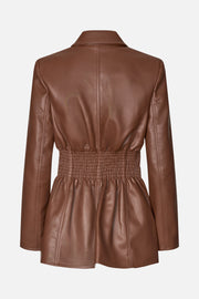 Stine Goya UK Fitted Single Breasted Jacket Outerwear Cocoa