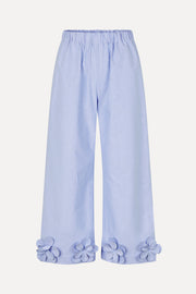 Stine Goya UK Floral Elasticated Long Pants Pants Brunnera Blue
