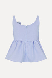 Stine Goya UK Floral Peplum Top Top Brunnera Blue