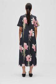Stine Goya UK Flowy Short Sleeve Midi Dress Dress Melting Flowers